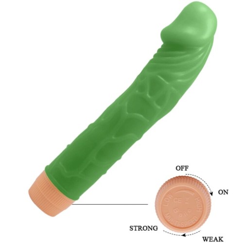 Bill Realistic Vibrator 22.5 cm Green for Ultimate Pleasure