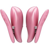 Cailey Nipple Clamps with Remote Control 10 Vibrations Pink