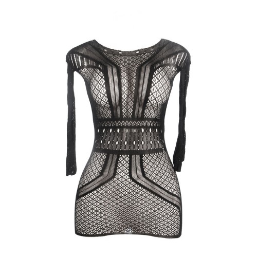 Sublime Short Mesh Halter Neck Dress for Sophisticated Style