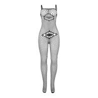 Bodystocking De Rejilla Con Detalle En Pecho Y Vientre Ne - Subblime