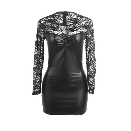 Sublime Long Sleeve Black Lace Dress L/XL