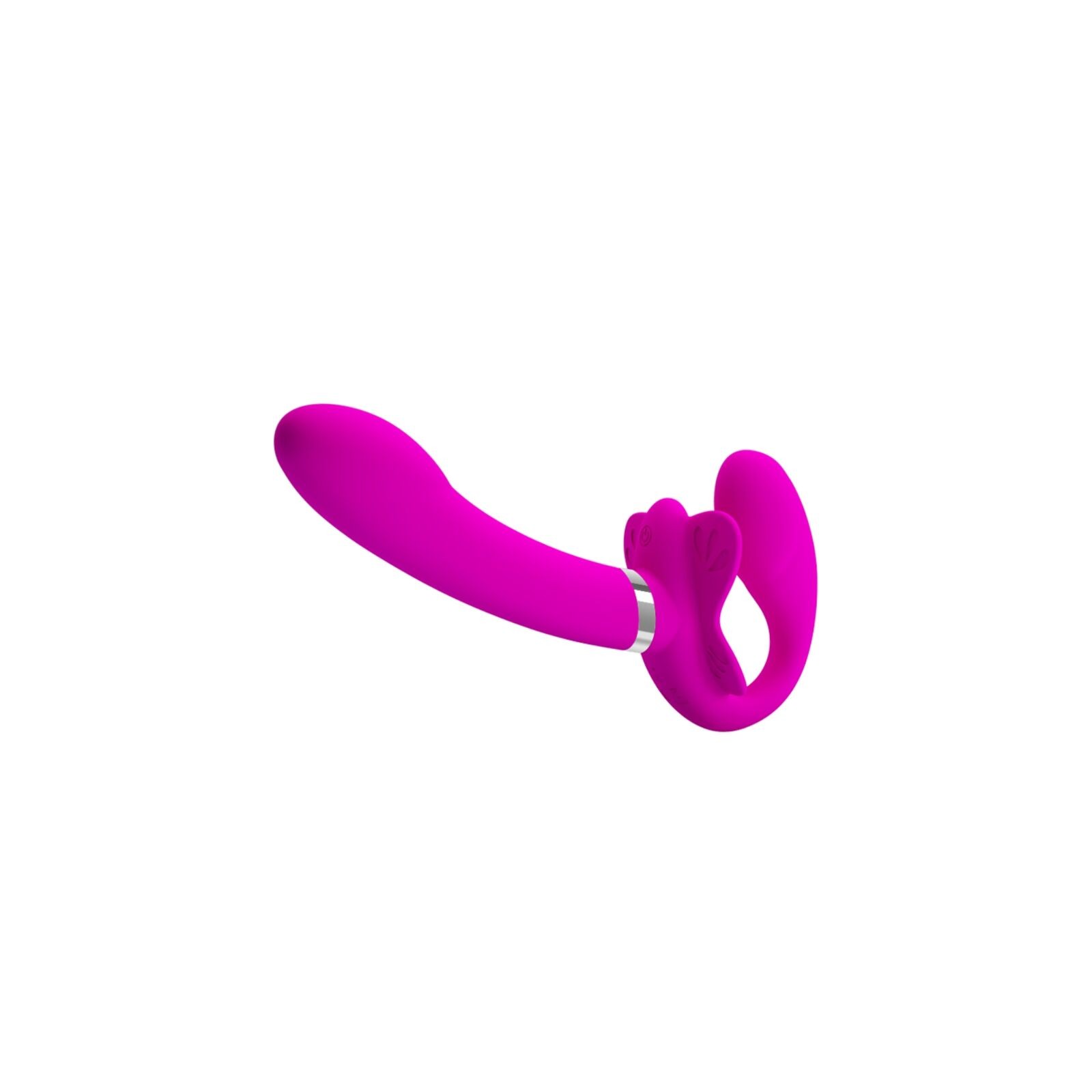 Valerie Double Strap-on Vibrator 12 Vibrations Purple