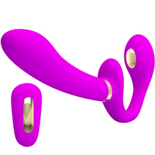 Thunderbird Remote-Controlled Strap-on Vibrator Purple