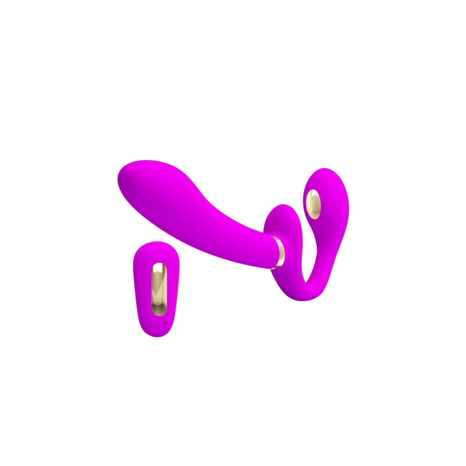 Thunderbird Remote-Controlled Strap-on Vibrator Purple