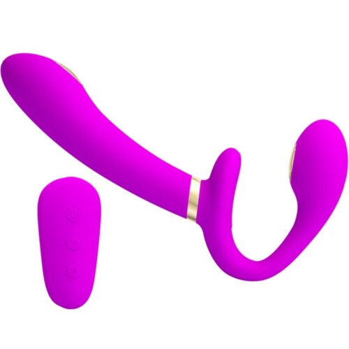 Thunderbird Remote-Controlled Strap-on Vibrator Purple