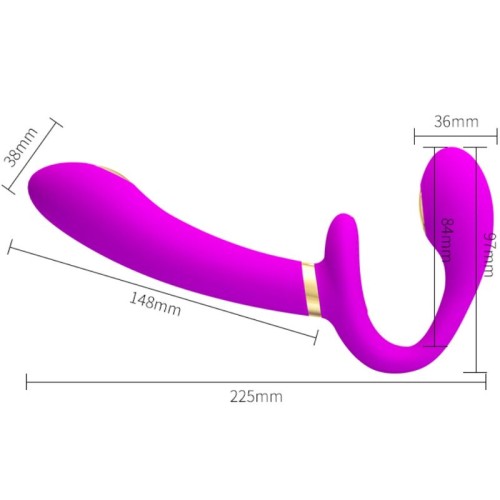 Thunderbird Remote-Controlled Strap-on Vibrator Purple