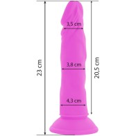 Dildo Flexible Con Vibración Lila 23 cm - Compra Ahora