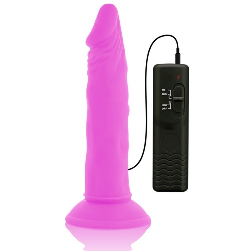 Flexible Vibrating Dildo Purple 23 cm - Buy Now