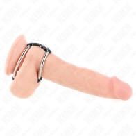 Kink Double Metal Penis Ring 3.8 Cm to 5 Cm