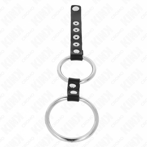 Kink Anillo Pene Metal Doble 3.8 Cm A 5 Cm