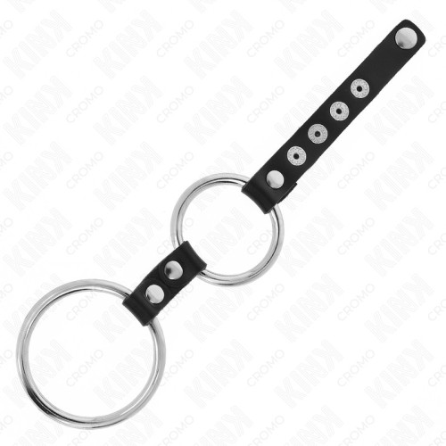 Kink Double Metal Penis Ring 3.8 Cm to 5 Cm