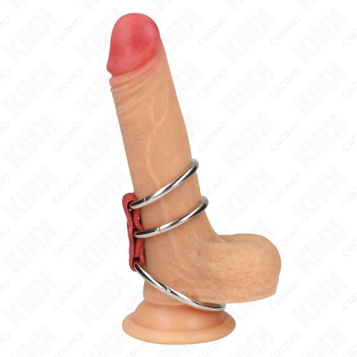 Kink Anillo Pene Triple Metal 3.7 Cm A 5 Cm