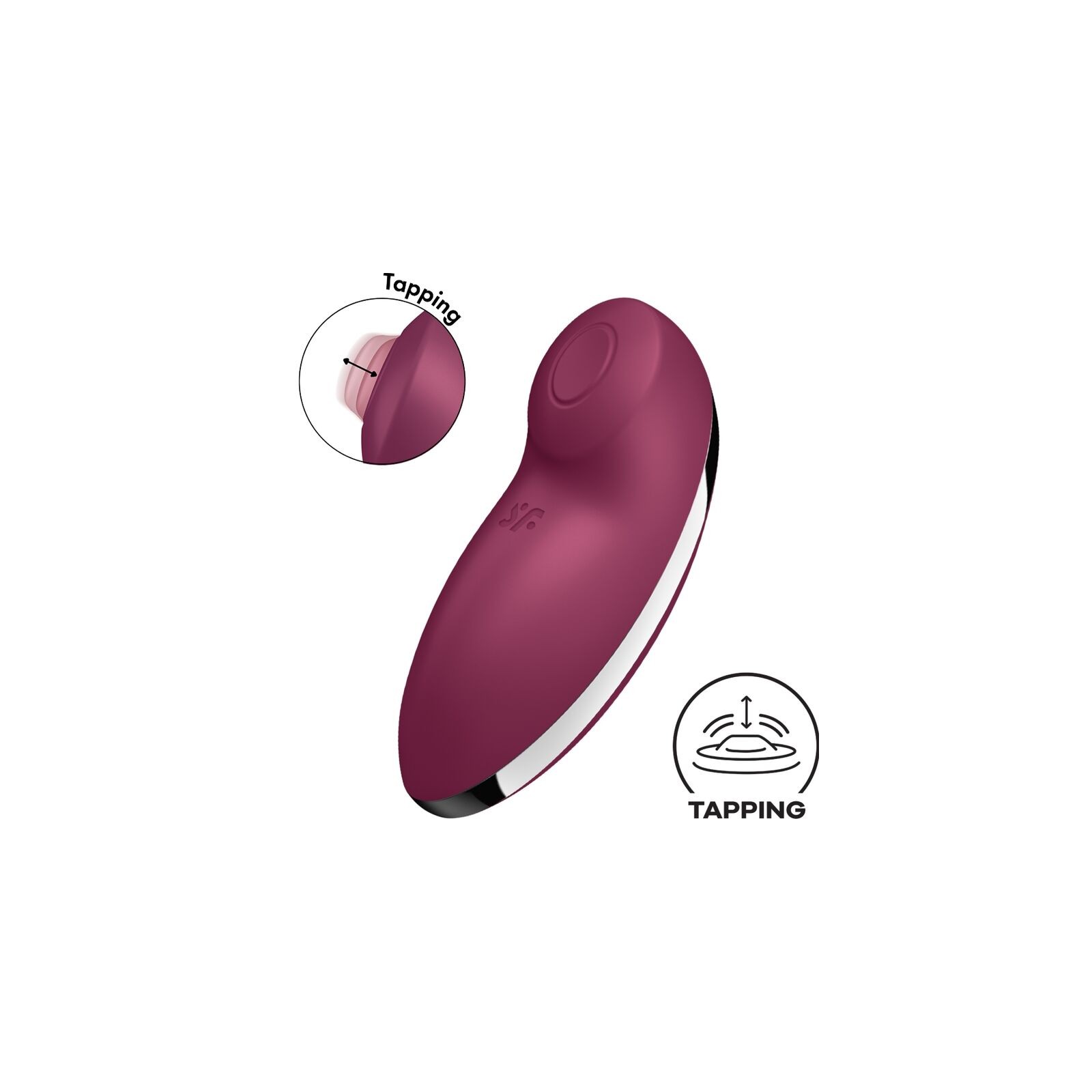 Satisfyer Tap & Climax 2 Vibrator & Stimulator Red