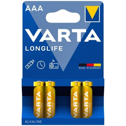 Longlife AAA Alkaline Battery Blister Pack of 4