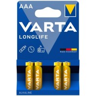 Longlife AAA Alkaline Battery Blister Pack of 4