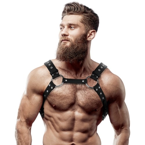 Studded Vegan Leather Chest Harness for Men