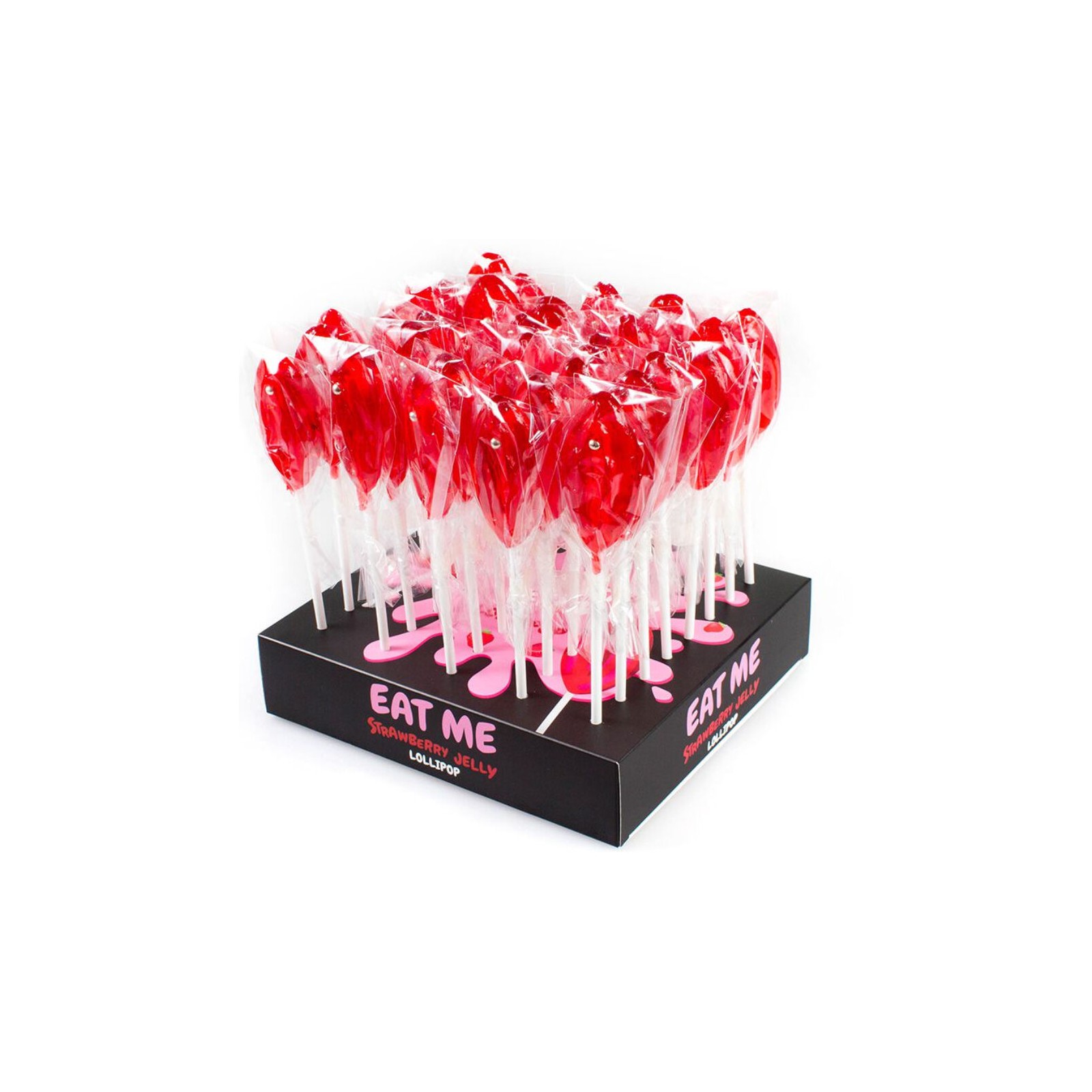 Secretplay Strawberry Vagina Lollipop Display 40 Units