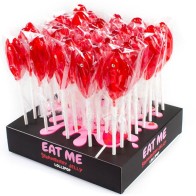 Secretplay Strawberry Vagina Lollipop Display 40 Units