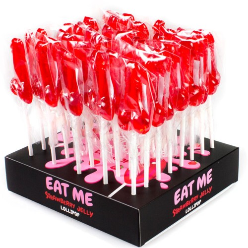 Secretplay Strawberry Lollipop Display 40 Units