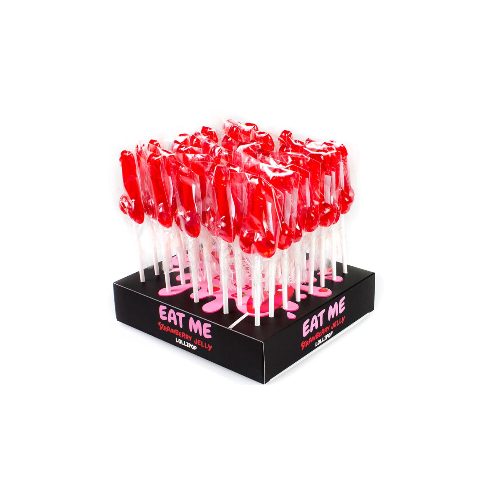 Secretplay Strawberry Lollipop Display 40 Units