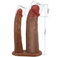 Yairon Funda Para Pene Doble Con Extensión De 4 Cm