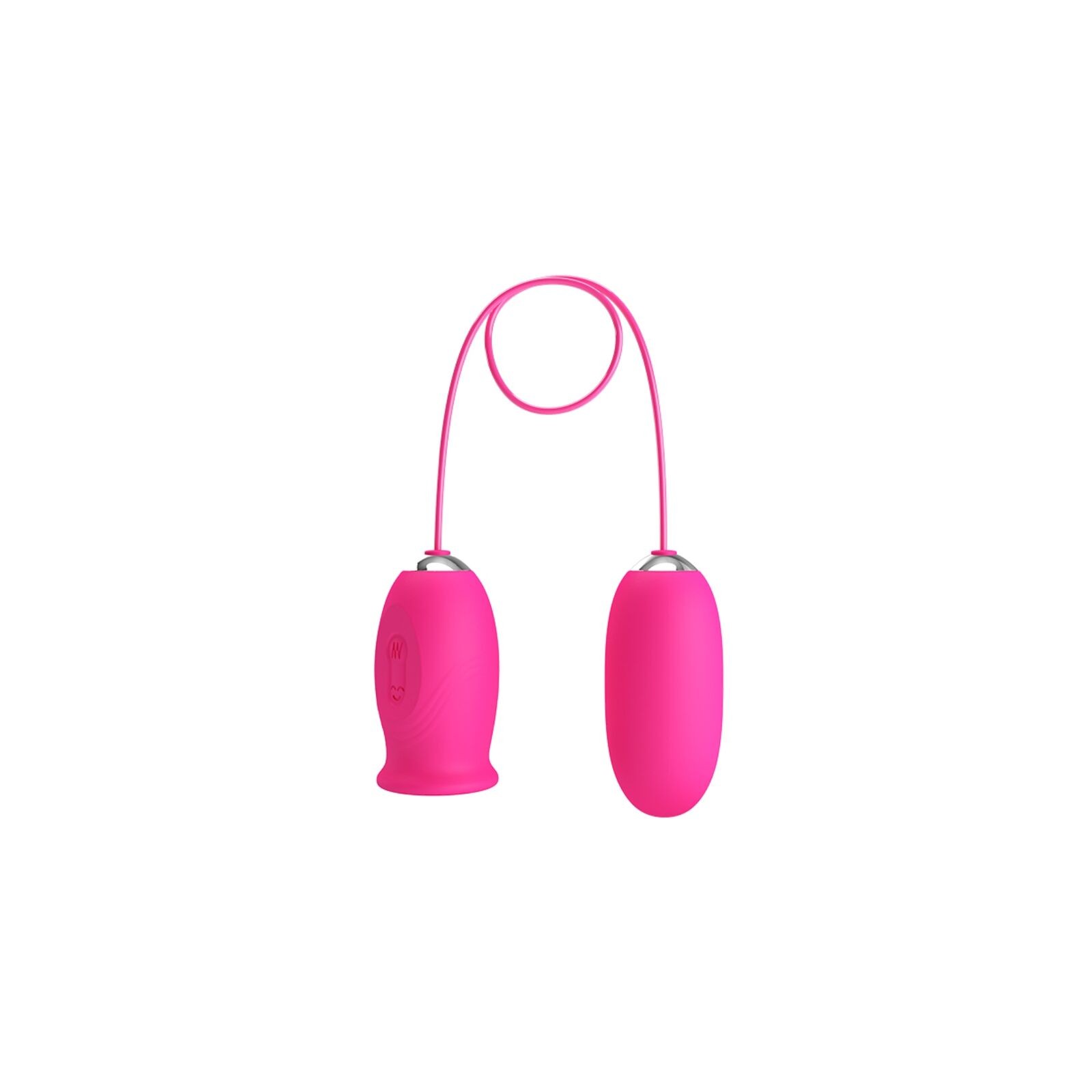 Daisy Vibrator Egg with Clitoral Stimulating Tongue Pink