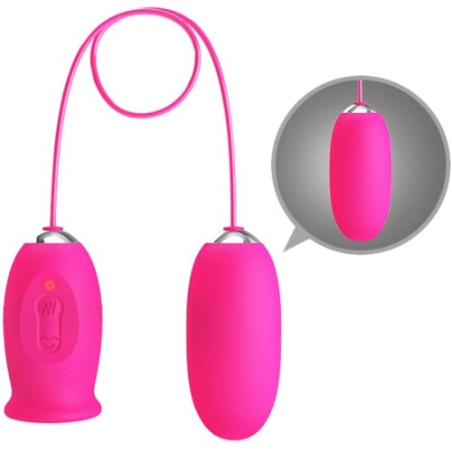 Daisy Vibrator Egg with Clitoral Stimulating Tongue Pink