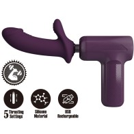 Pretty Love Dj Scholar Powerful Massager with 5 Settings Purple