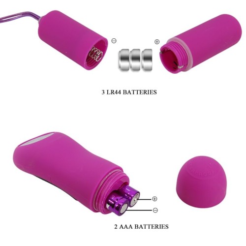 Pretty Love Tanga with Vibrating Bullet and Remote Control Purple