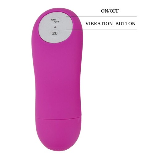 Pretty Love Tanga with Vibrating Bullet and Remote Control Purple