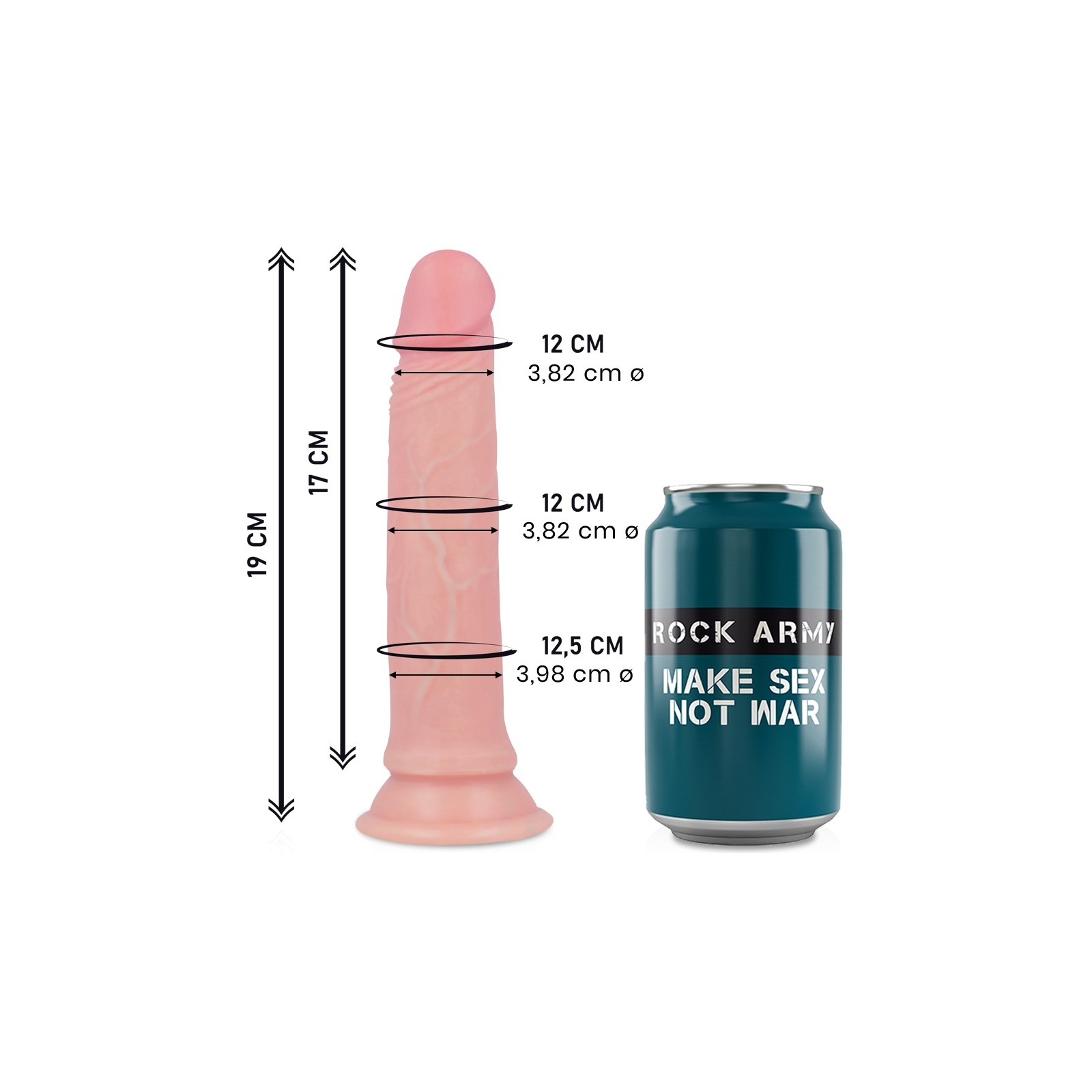 Rockarmy - Avenger Dildo Realistico Liquid Silicone 19 Cm