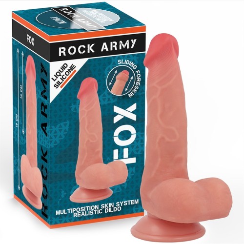 Rockarmy - Fox Dildo Realista Silicona Liquida 19cm