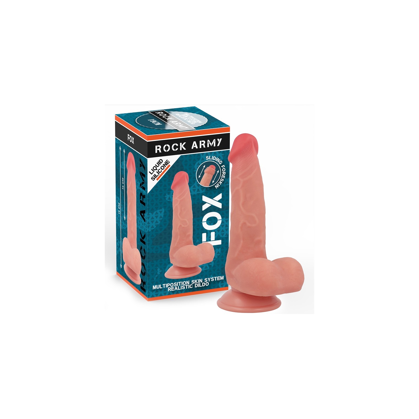 Rockarmy Liquid Silicone Fox Dildo 19cm