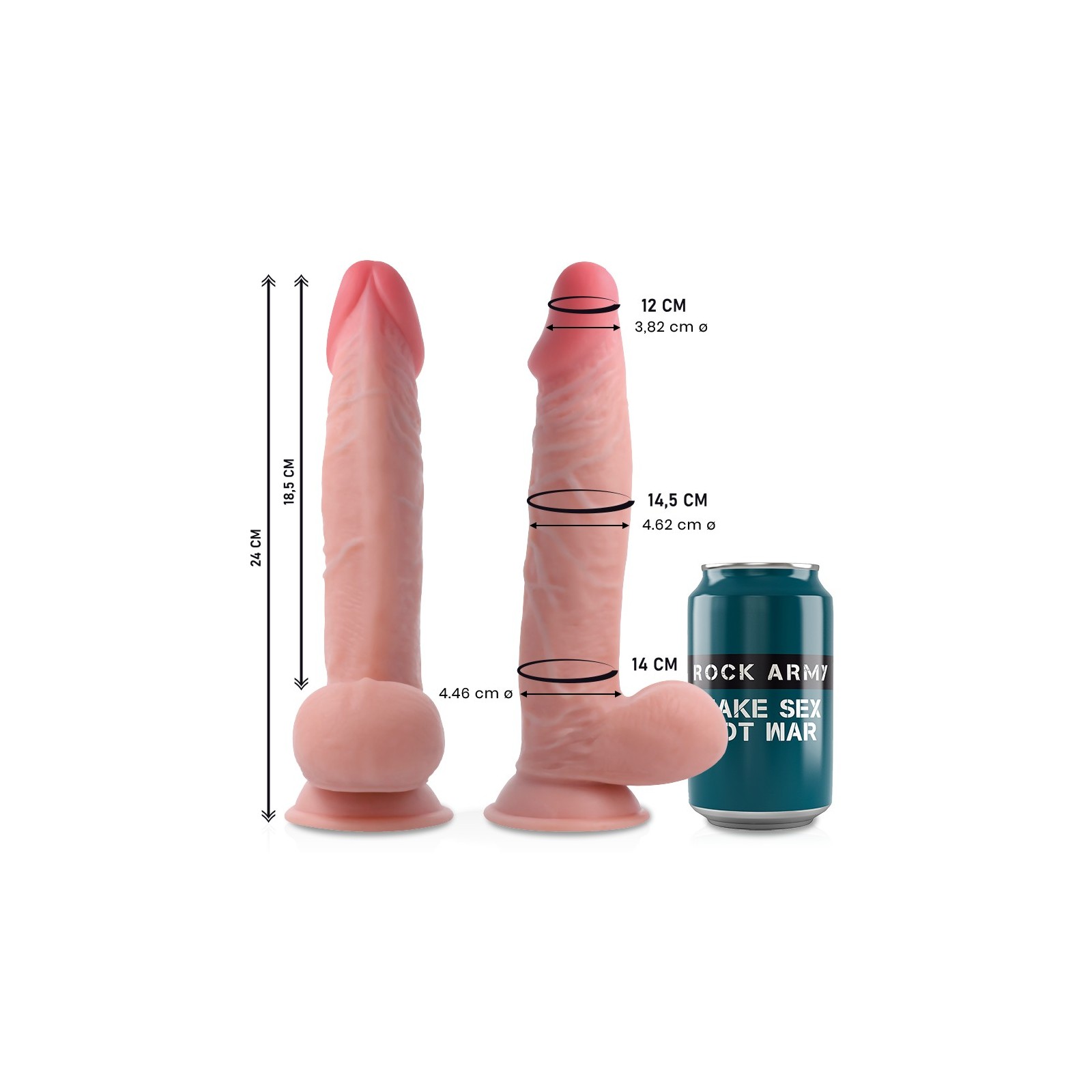 Rockarmy Dildo Realista Sherman 24 cm