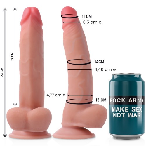 Rockarmy Leopard Realistic Dual Density Dildo 23 Cm