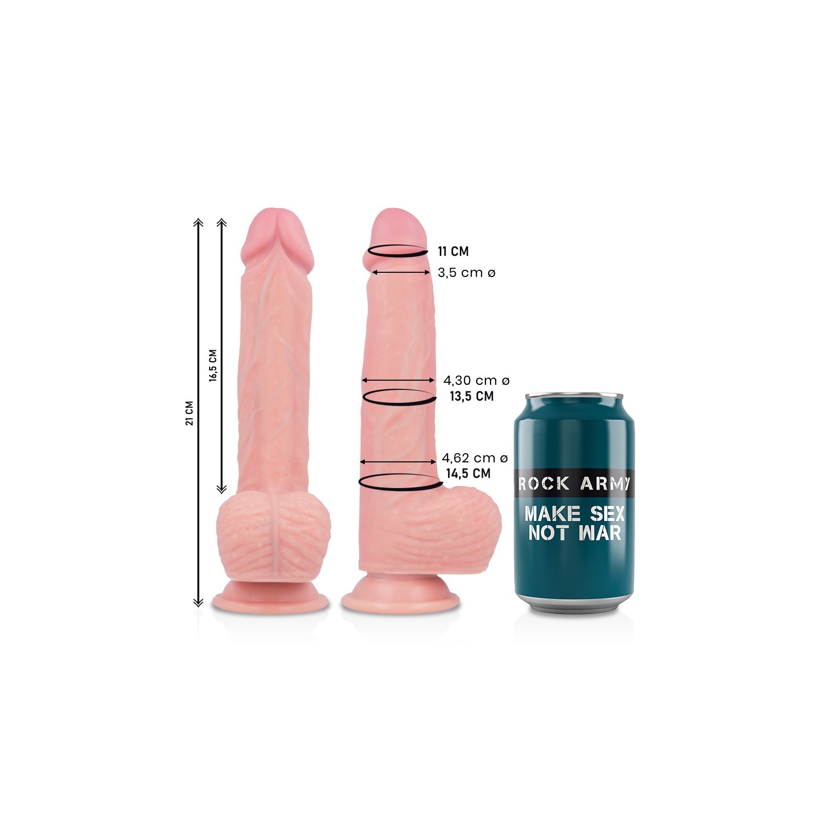 Rockarmy Dildo Realista Spitfire 21 cm