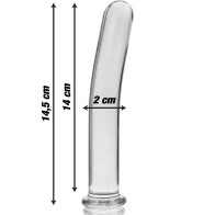 Model 8 Transparent Glass Dildo 14.5cm