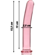 Modelo 9 Plug Cristal Rosa 15.5 cm