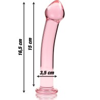 Modelo 11 Plug Cristal Rosa 16 cm