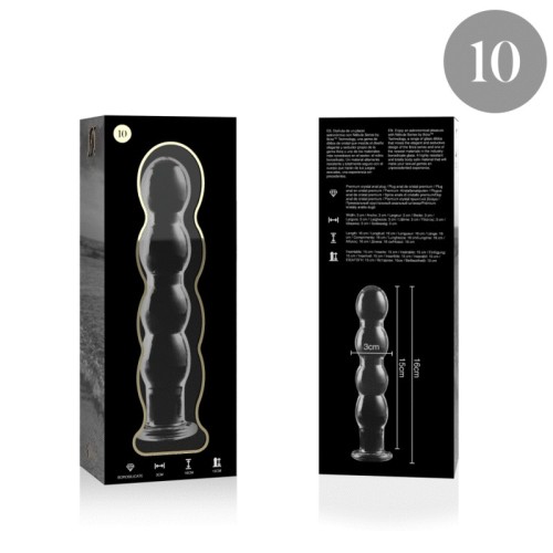 Modelo 10 Dildo Cristal Transparente 16.5cm