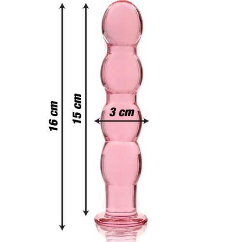 Modelo 10 Plug Cristal Rosa 16.5 cm