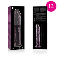 Dildo Cristal Rosa Nebula Series Modelo 12