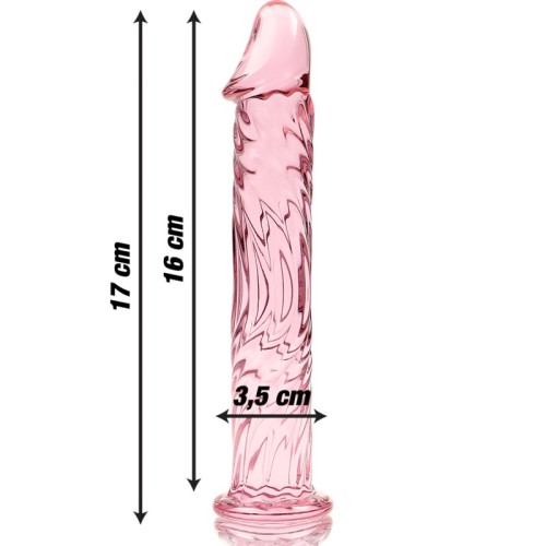 Dildo Cristal Rosa Nebula Series Modelo 12