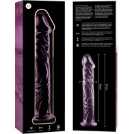 Dildo Cristal Rosa Nebula Series Modelo 12