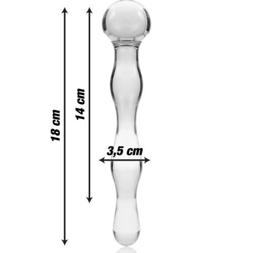 Modelo 13 Plug Cristal Transparente 18 cm