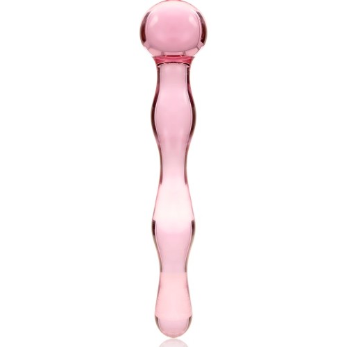 Modelo 13 Dildo Cristal Rosa 18cm