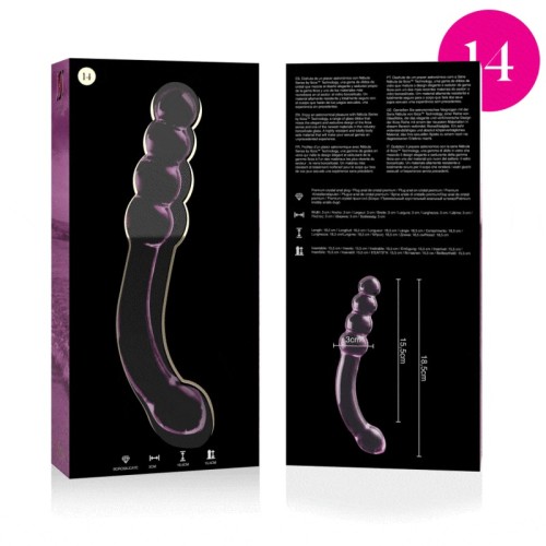 Modelo 14 Dildo Cristal Rosa