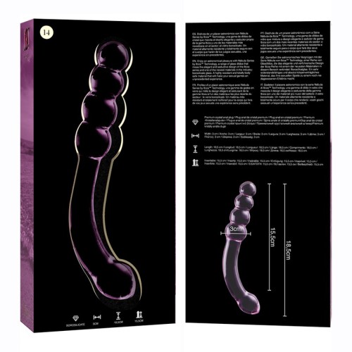 Modelo 14 Dildo Cristal Rosa