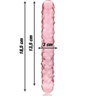 Modelo 15 Dildo Cristal Rosa 18.5cm