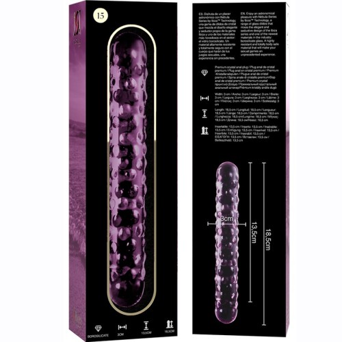 Modelo 15 Dildo Cristal Rosa 18.5cm